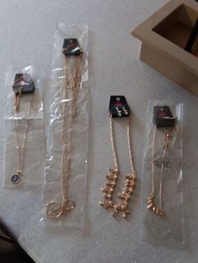 paparazzi Gold-Tone Layered Charm Necklace Set